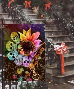 skull flower flag 1347