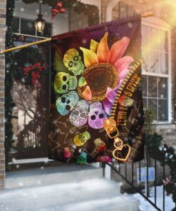 skull flower flag 3625