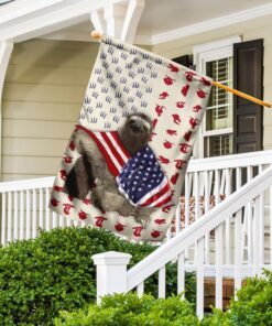 sloth wrapped in american flag 8990