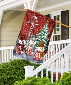 snowman faith hope love flag 7551