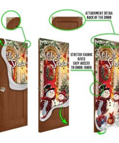 snowman christmas. let it snow door cover thh3447d 5443