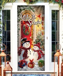 snowman christmas. let it snow door cover thh3447d 7812
