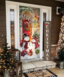 snowman christmas. let it snow door cover thh3447d 7999