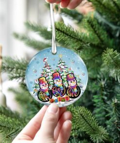 snowman christmas ceramic ornament tqn517o 3953