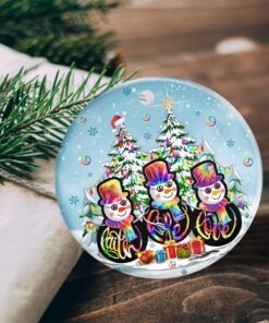 snowman christmas ceramic ornament tqn517o 4660