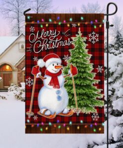Snowman Christmas Flag Merry Christmas TQN569F