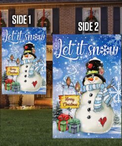 snowman flag let it snow winter blessings dbd2915f 5598
