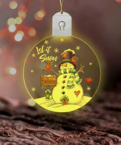snowman let it snow led ornament tqn700o 5384