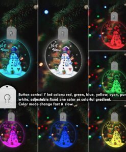 snowman let it snow led ornament tqn700o 7598
