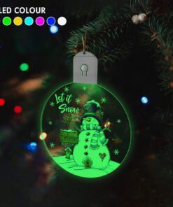 snowman let it snow led ornament tqn700o 8672