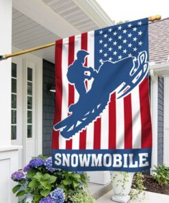 Snowmobile American Flag MLN809F