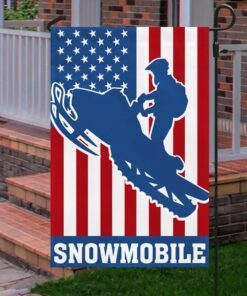 snowmobile american flag mln809f 4067