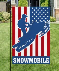 snowmobile american flag mln809f 6623