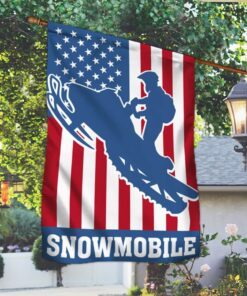snowmobile american flag mln809f 7055