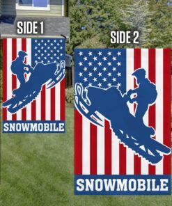 snowmobile american flag mln809f 7806