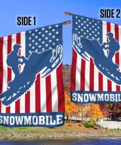 snowmobile american flag mln809f 8028