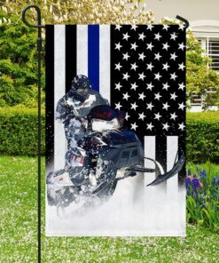 snowmobile blue line american flag lha1785fv1 1501