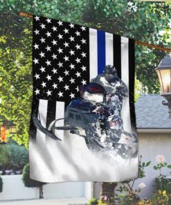 snowmobile blue line american flag lha1785fv1 3647