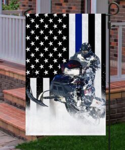 snowmobile blue line american flag lha1785fv1 5805