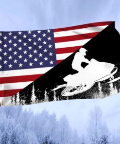Snowmobile US Grommet Flag DDH2980GF