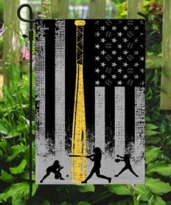 softball american flag 8091