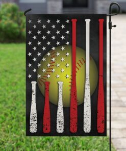 softball american flag 8097