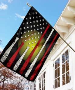 softball american flag 8488