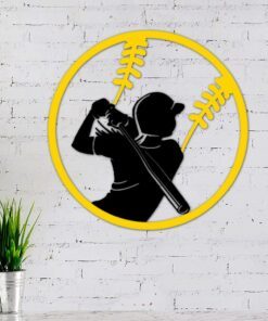Softball Hanging Metal Sign Love NNT132MS