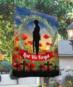 soldier anzac day rosemary wreath remembrance flag dhp3461f 4441