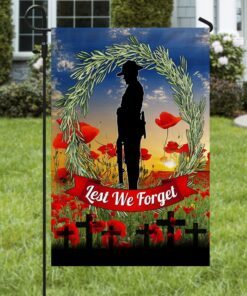 soldier anzac day rosemary wreath remembrance flag dhp3461f 8648