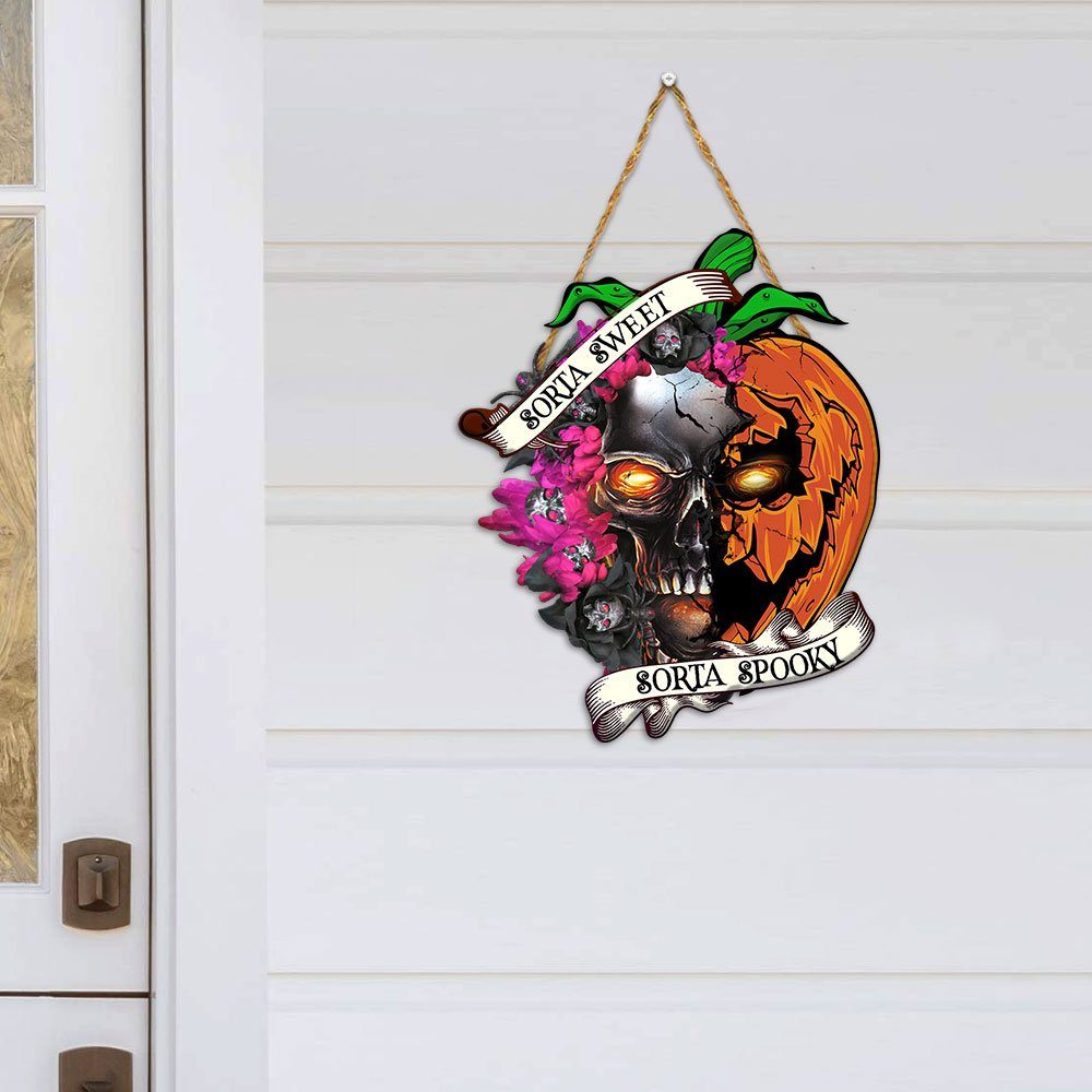 Sorta Sweet Sorta Spooky Halloween Wooden Sign BNN524WD - Image 3