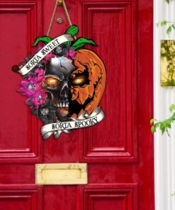 sorta sweet sorta spooky halloween wooden sign bnn524wd 8873