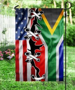 south african and american flag 7852