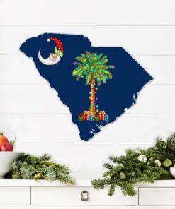 south carolina christmas hanging metal sign on the moon lnt791f 1942