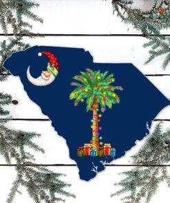 south carolina christmas hanging metal sign on the moon lnt791f 5765