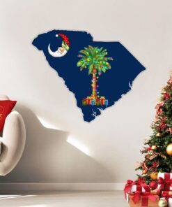 south carolina christmas hanging metal sign on the moon lnt791f 8050