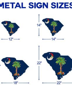 south carolina christmas hanging metal sign on the moon lnt791f 8818