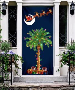 south carolina christmas door cover santa palmetto tree lnt749d 4447