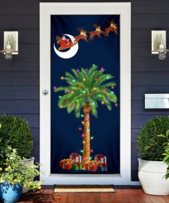 south carolina christmas door cover santa palmetto tree lnt749d 4917
