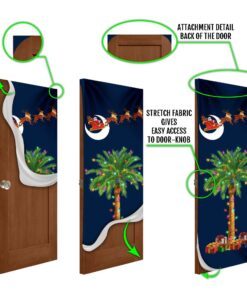 south carolina christmas door cover santa palmetto tree lnt749d 7709