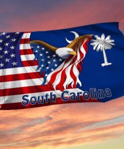 South Carolina Eagle Grommet Flag MLH1774GF