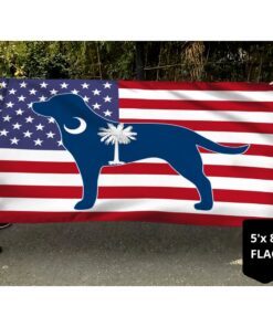 south carolina flag dog south carolina grommet flag qtr248gf 3054