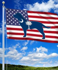 south carolina flag dog south carolina grommet flag qtr248gf 3518