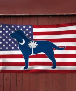 south carolina flag dog south carolina grommet flag qtr248gf 5710