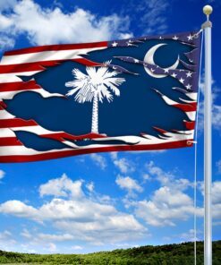 south carolina flag south carolina american grommet flag qtr217gf 2125