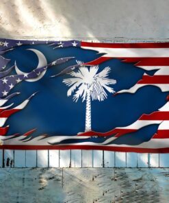 south carolina flag south carolina american grommet flag qtr217gf 2962
