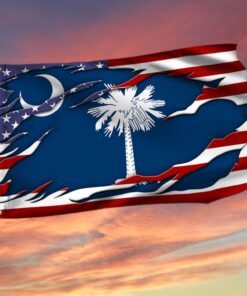 South Carolina Flag South Carolina American Grommet Flag QTR217GF