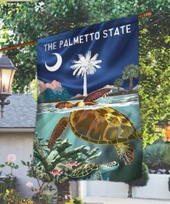 South Carolina Flag The Palmetto State. Loggerhead Turtle BNN731F