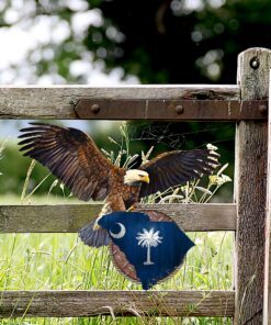 south carolina hanging metal sign patriotic eagle qnk20msv4 6403