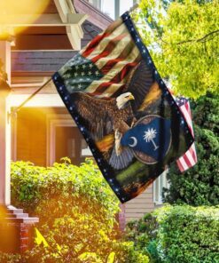 South Carolina State American Flag